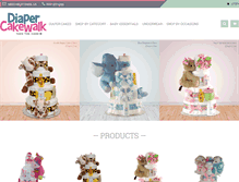 Tablet Screenshot of diapercakewalk.com